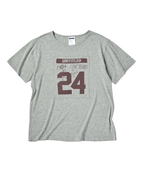UNTITLED SEOUL（アンタイトル ソウル）の「アンタイトルナンバーパッチクロップ半袖グレー（Tシャツ/カットソー・レディース・その他・MEDIUM/SMALL）」の2枚目の写真