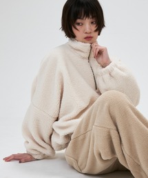 half zip boa pullover / ハーフジップボアプルオーバー