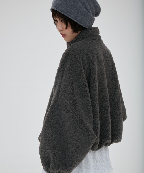 full/fill.（フルフィル）の「half zip boa pullover / ハーフジップボアプルオーバー（その他トップス・レディース・アイボリー/グレー・FREE）」の19枚目の写真