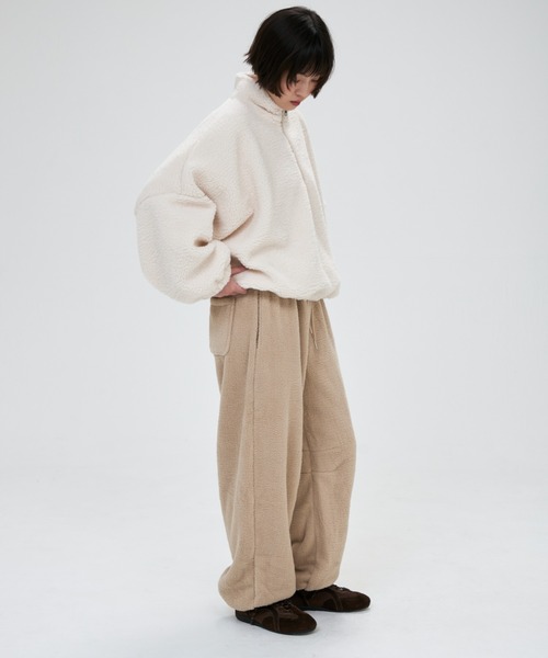 full/fill.（フルフィル）の「half zip boa pullover / ハーフジップボアプルオーバー（その他トップス・レディース・アイボリー/グレー・FREE）」の10枚目の写真