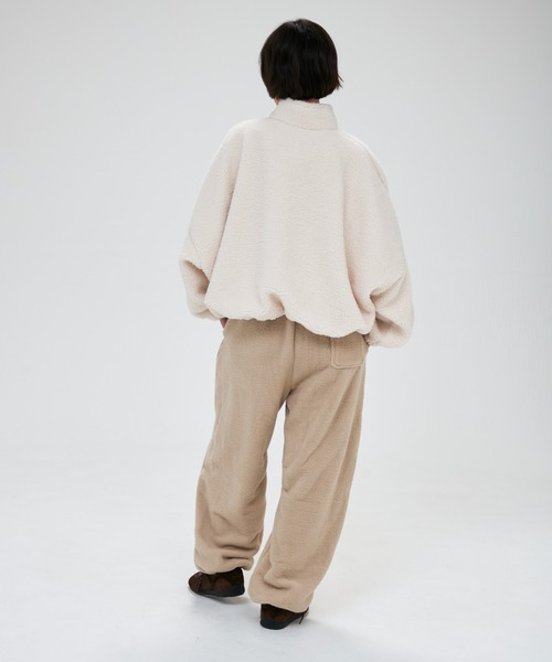 full/fill.（フルフィル）の「half zip boa pullover / ハーフジップボアプルオーバー（その他トップス・レディース・アイボリー/グレー・FREE）」の11枚目の写真