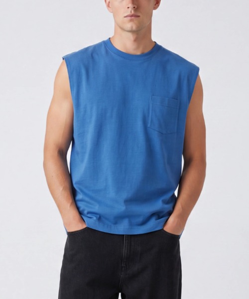 CAMBER(キャンバー)の「【T22】【CAMBER/キャンバー】CAMBER MAX WEIGHT SLEEVELESS POCKET TEE CAM302N(Tシャツ/カットソー・レディース・グリーン/レッド/ホワイト/ナチュラル/ロイヤルブルー・LARGE/X-LARGE)」の4枚目の写真