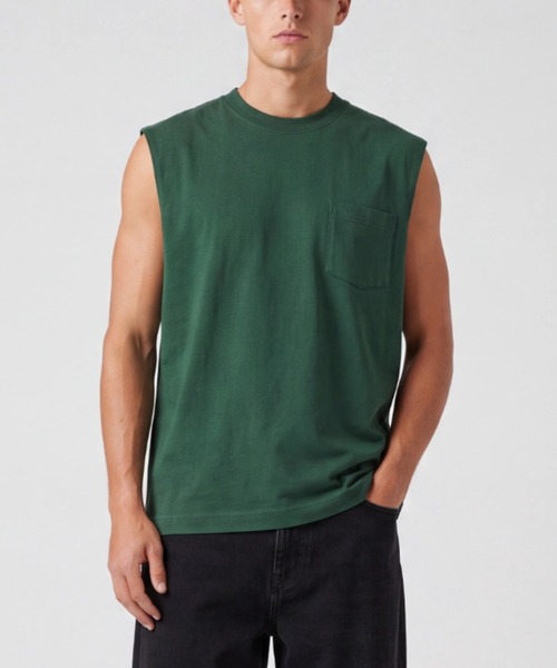 CAMBER(キャンバー)の「【T22】【CAMBER/キャンバー】CAMBER MAX WEIGHT SLEEVELESS POCKET TEE CAM302N(Tシャツ/カットソー・レディース・グリーン/レッド/ホワイト/ナチュラル/ロイヤルブルー・LARGE/X-LARGE)」の3枚目の写真