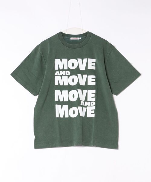 Scrap Book（スクラップブック）の「【ALL HOURS】6.2OZ FADE WASH MOVE AND MOVE（Tシャツ/カットソー・レディース・グリーン系その他/ネイビー/ベージュ系その他・1）」の6枚目の写真