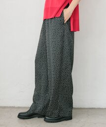 RIVE DROITE | 【接触冷感/吸水速乾性/ストレッチ】ドットサテンイージーパンツ(その他パンツ)