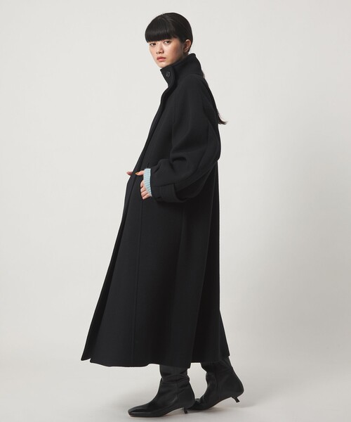 EMMEL REFINES(エメルリファインズ)の「<EMMEL REFINES>EM スタンドネック ロングコート(チェスターコート・レディース・ブラック/ベージュ・S/M)」の22枚目の写真