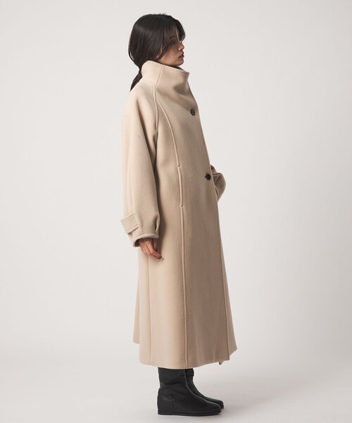EMMEL REFINES(エメルリファインズ)の「<EMMEL REFINES>EM スタンドネック ロングコート(チェスターコート・レディース・ブラック/ベージュ・S/M)」の17枚目の写真