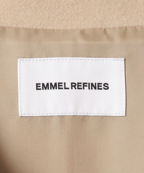 EMMEL REFINES(エメルリファインズ)の「<EMMEL REFINES>EM スタンドネック ロングコート(チェスターコート・レディース・ブラック/ベージュ・S/M)」の10枚目の写真
