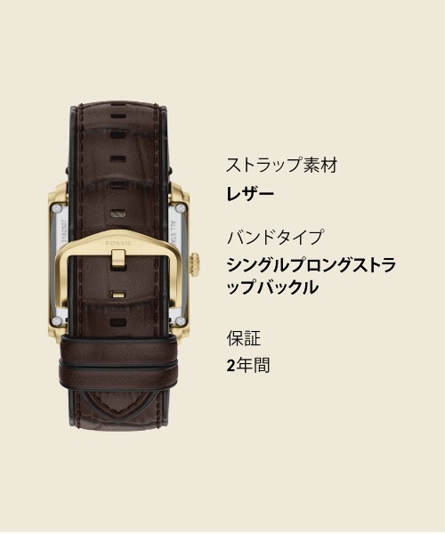 FOSSIL(フォッシル)の「フォッシル 腕時計 メンズ アナログ レザー ME3281(アナログ腕時計・メンズ・ブラウン・FREE)」の10枚目の写真