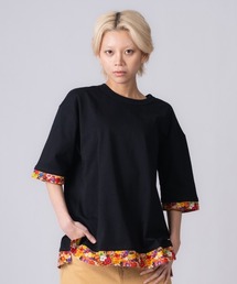 rehacer : Flower Layered Wide CS / ボタニカルレイヤード ワイドカットソー