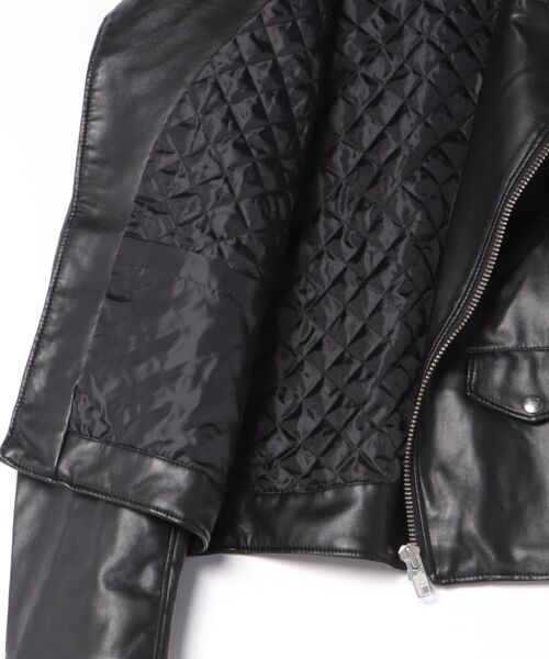 J.B. ATTIRE(ジェイビーアタイア)の「J.B. ATTIRE PARIS MOTERCYCLE JACKET(ライダースジャケット・レディース・Black・1)」の9枚目の写真