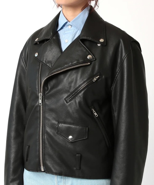 J.B. ATTIRE(ジェイビーアタイア)の「J.B. ATTIRE PARIS MOTERCYCLE JACKET(ライダースジャケット・レディース・Black・1)」の6枚目の写真