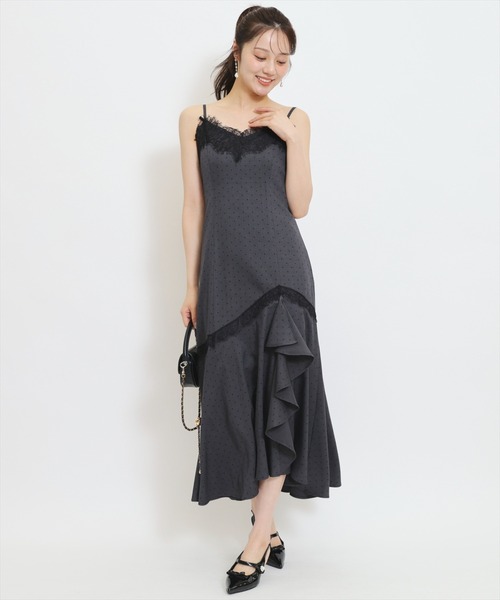WILLSELECTION(ウィルセレクション)の「レーストリムラッフルキャミワンピース(ワンピース・レディース・ホワイト系その他/グレー系その他・FREE)」の14枚目の写真