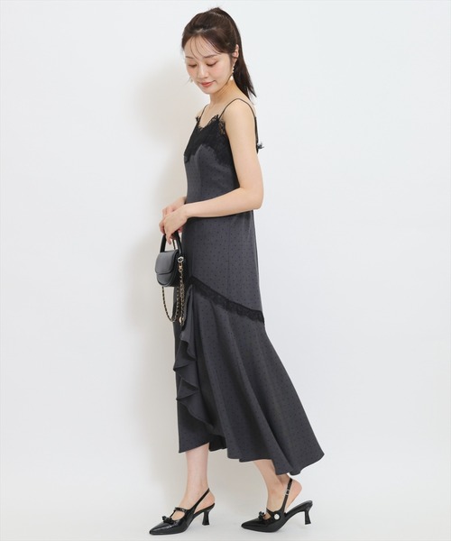 WILLSELECTION(ウィルセレクション)の「レーストリムラッフルキャミワンピース(ワンピース・レディース・ホワイト系その他/グレー系その他・FREE)」の16枚目の写真