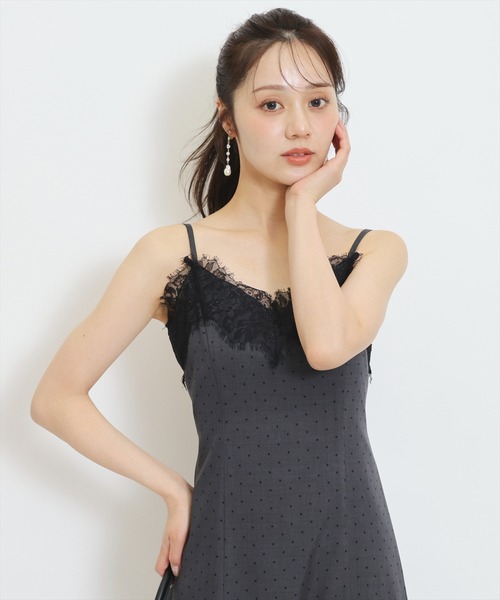 WILLSELECTION(ウィルセレクション)の「レーストリムラッフルキャミワンピース(ワンピース・レディース・ホワイト系その他/グレー系その他・FREE)」の18枚目の写真