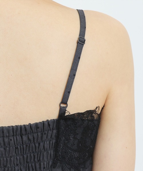 WILLSELECTION(ウィルセレクション)の「レーストリムラッフルキャミワンピース(ワンピース・レディース・ホワイト系その他/グレー系その他・FREE)」の11枚目の写真