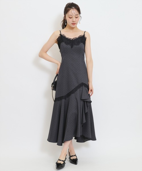 WILLSELECTION(ウィルセレクション)の「レーストリムラッフルキャミワンピース(ワンピース・レディース・ホワイト系その他/グレー系その他・FREE)」の12枚目の写真