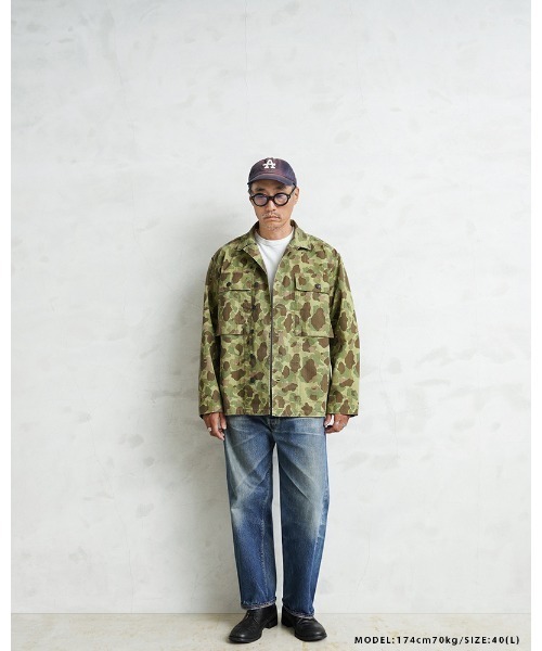 WAIPER.inc（ワイパーインク）の「WAIPER.inc 米軍 1940’s U.S.ARMY M-43 ダックハンターカモ コンバットジャケット【WP1150】（ミリタリージャケット・メンズ・カモフラージュ・38/42/40）」の6枚目の写真