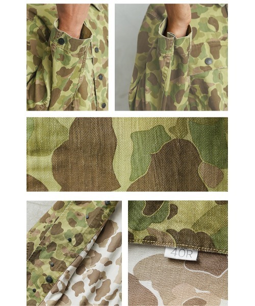 WAIPER.inc（ワイパーインク）の「WAIPER.inc 米軍 1940’s U.S.ARMY M-43 ダックハンターカモ コンバットジャケット【WP1150】（ミリタリージャケット・メンズ・カモフラージュ・38/42/40）」の14枚目の写真