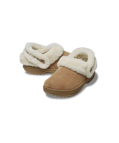 Mila Owen（ミラオーウェン）の「【CROCS】CLASSIC SUEDED CLOG（サンダル・レディース・ベージュ・25/24/23）」の2枚目の写真