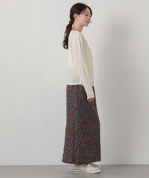Gready Brilliant(グレディブリリアン)の「ベロアアシメカシュクール(Tシャツ/カットソー・レディース・ブラウン/アイボリー・38)」の4枚目の写真
