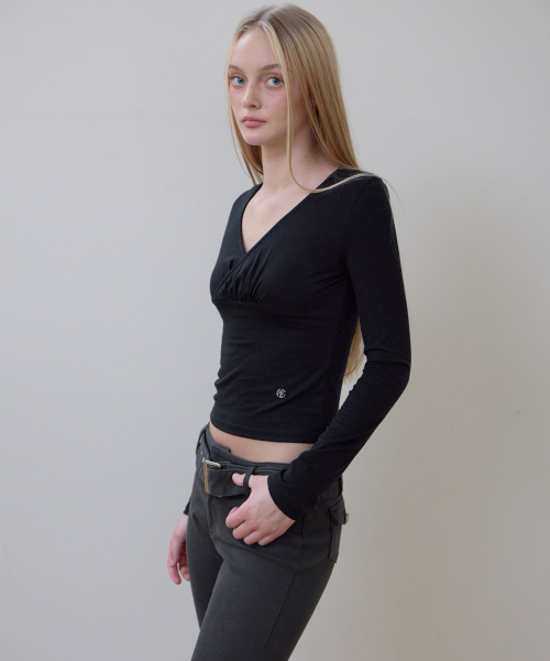 ROSEFRANTZ（ロゼフランツ）の「Belted Boots Cut Pants [Charcoal]（その他パンツ・レディース・チャコールグレー・SMALL/MEDIUM）」の5枚目の写真