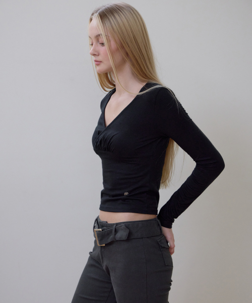 ROSEFRANTZ（ロゼフランツ）の「Belted Boots Cut Pants [Charcoal]（その他パンツ・レディース・チャコールグレー・SMALL/MEDIUM）」の6枚目の写真