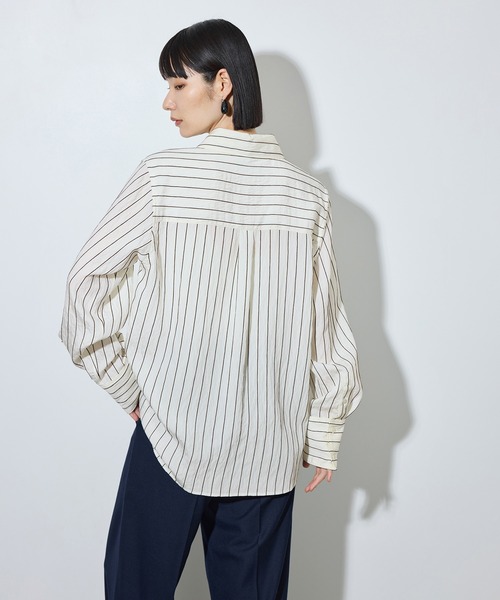 ADAM ET ROPE'(アダムエロペ)の「ストライプシャツ(シャツ/ブラウス・レディース・オフホワイト/ピンク系その他2・FREE)」の20枚目の写真