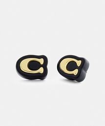 Stud earring coachピアス向き COACH コーチのピアス 両耳用 キャッチ