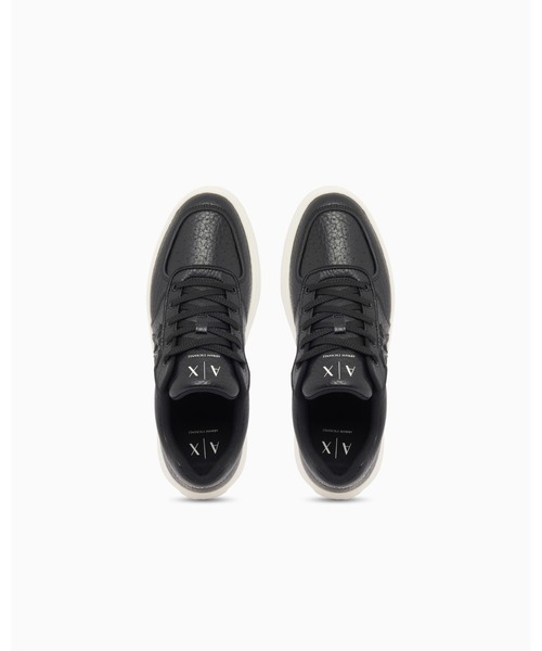 ARMANI EXCHANGE(アルマーニエクスチェンジ)の「【A|X アルマーニ エクスチェンジ】<ZOZO限定>AX ロゴ レースアップスニーカー(スニーカー・メンズ・ブラック/オフホワイト・8.5/9.5/9/10/8/7/7.5/6.5/6/5.5)」の4枚目の写真