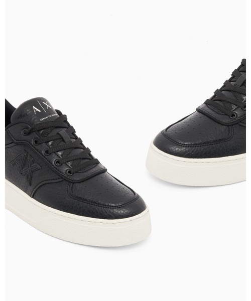 ARMANI EXCHANGE(アルマーニエクスチェンジ)の「【A|X アルマーニ エクスチェンジ】<ZOZO限定>AX ロゴ レースアップスニーカー(スニーカー・メンズ・ブラック/オフホワイト・8.5/9.5/9/10/8/7/7.5/6.5/6/5.5)」の7枚目の写真