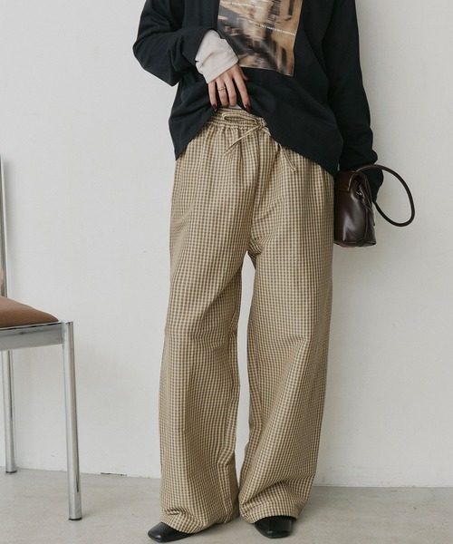ad thie（アドティエ）の「アソート サッカー ロングパンツ（その他パンツ・レディース・ベージュ系1/グリーン系/ベージュ系2/ブラウン系・FREE）」の17枚目の写真