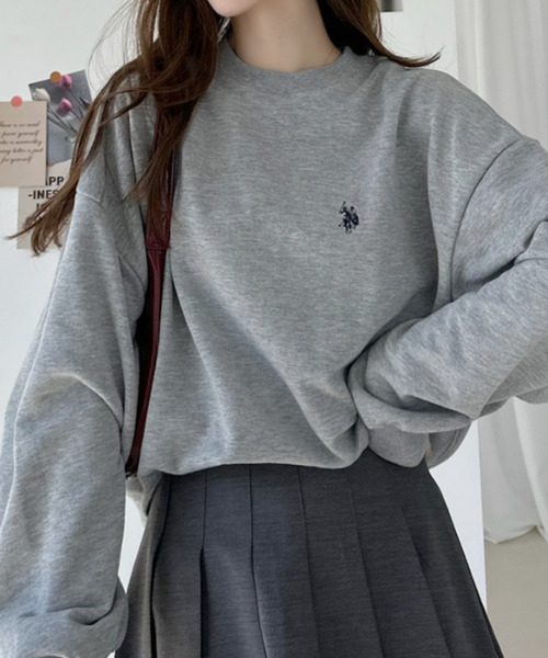 U.S. POLO ASSN.(ユーエスポロアッスン)の「【Ada.別注 U.S.POLO ASS.】バックネック ハート刺繍 スウェット 親子 ペアルック(その他トップス・レディース・ブラック/ライトグレー・M/L)」の22枚目の写真