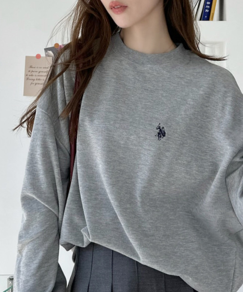 U.S. POLO ASSN.(ユーエスポロアッスン)の「【Ada.別注 U.S.POLO ASS.】バックネック ハート刺繍 スウェット 親子 ペアルック(その他トップス・レディース・ブラック/ライトグレー・M/L)」の16枚目の写真