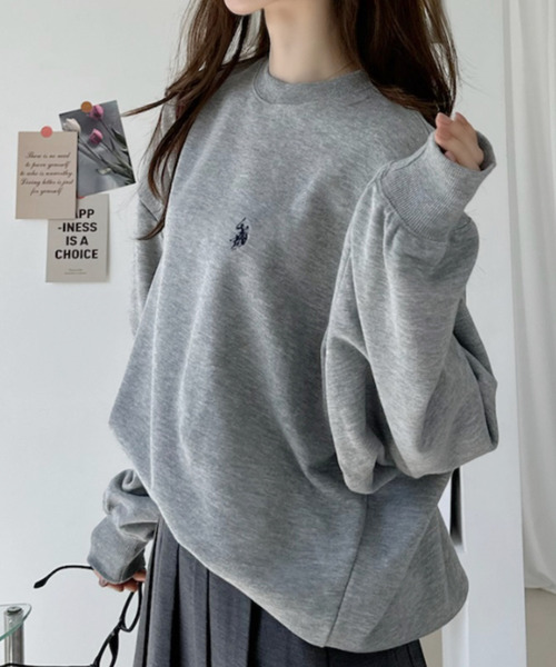 U.S. POLO ASSN.(ユーエスポロアッスン)の「【Ada.別注 U.S.POLO ASS.】バックネック ハート刺繍 スウェット 親子 ペアルック(その他トップス・レディース・ブラック/ライトグレー・M/L)」の17枚目の写真