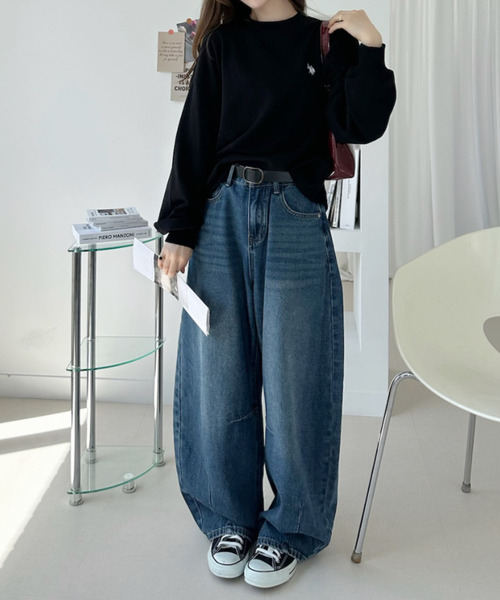 U.S. POLO ASSN.(ユーエスポロアッスン)の「【Ada.別注 U.S.POLO ASS.】バックネック ハート刺繍 スウェット 親子 ペアルック(その他トップス・レディース・ブラック/ライトグレー・M/L)」の9枚目の写真