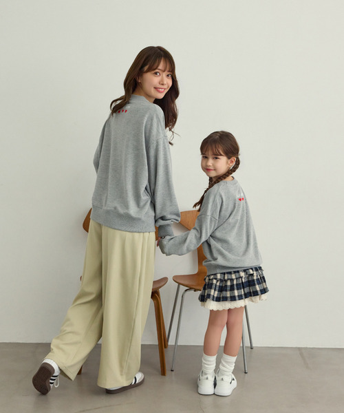 U.S. POLO ASSN.(ユーエスポロアッスン)の「【Ada.別注 U.S.POLO ASS.】バックネック ハート刺繍 スウェット 親子 ペアルック(その他トップス・レディース・ブラック/ライトグレー・M/L)」の18枚目の写真