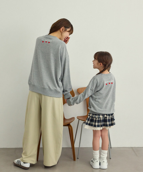 U.S. POLO ASSN.(ユーエスポロアッスン)の「【Ada.別注 U.S.POLO ASS.】バックネック ハート刺繍 スウェット 親子 ペアルック(その他トップス・レディース・ブラック/ライトグレー・M/L)」の20枚目の写真