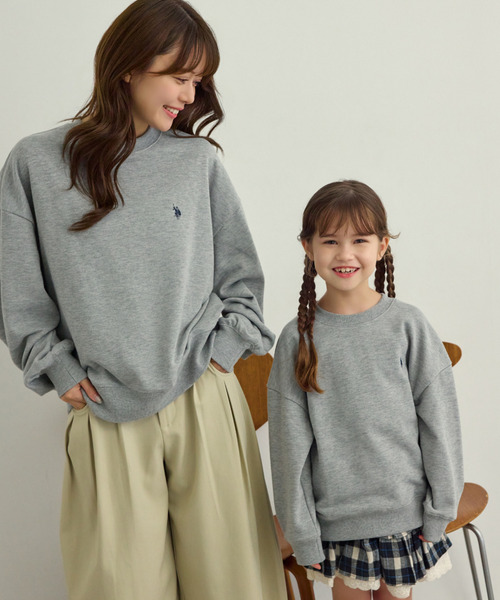 U.S. POLO ASSN.(ユーエスポロアッスン)の「【Ada.別注 U.S.POLO ASS.】バックネック ハート刺繍 スウェット 親子 ペアルック(その他トップス・レディース・ブラック/ライトグレー・M/L)」の19枚目の写真