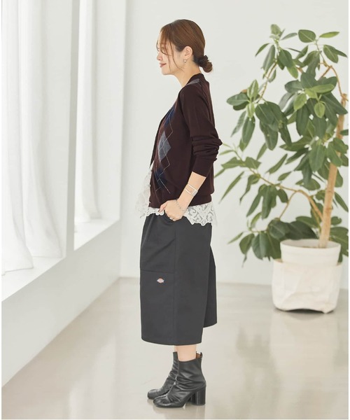 JOURNAL STANDARD(ジャーナルスタンダード)の「《追加2》ウォッシャブルウール Vカーディガン(カーディガン/ボレロ・レディース・チョコ/チャコールグレー・FREE)」の13枚目の写真