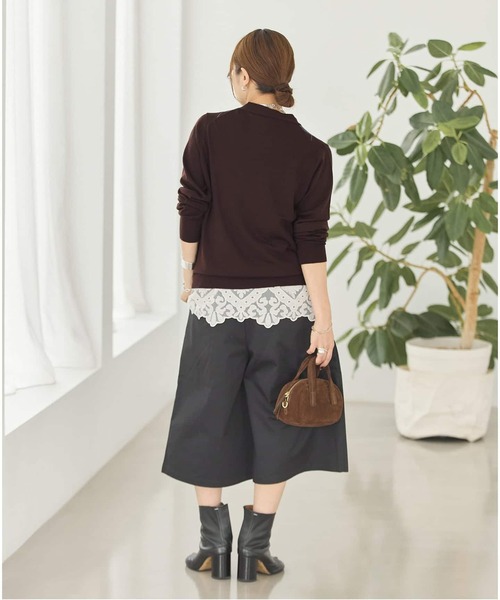 JOURNAL STANDARD(ジャーナルスタンダード)の「《追加2》ウォッシャブルウール Vカーディガン(カーディガン/ボレロ・レディース・チョコ/チャコールグレー・FREE)」の14枚目の写真