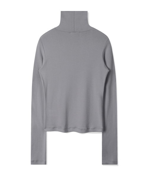 PHOS333(フォースサンサンサン)の「W インシジョンステッチ タートルネック/グレー(Tシャツ/カットソー・レディース・その他・FREE)」の5枚目の写真