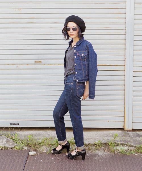 501(R)T（ゴーマルイチティー）の「501(R) CT カスタムテーパードジーンズ ダークインディゴブルーTHE GOOD LIFE/15oz（デニムパンツ・レディース・ダークインディゴブルー・28inch/23inch/24inch/25inch/26inch/27inch/30inch/29inch）」の13枚目の写真