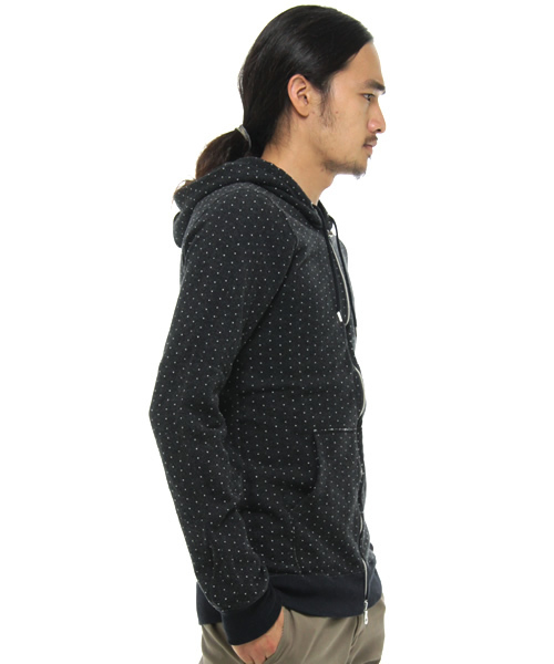 MONKEY TIME(モンキータイム)の「MT JQ/DOT ZIP PK◆(パーカー・メンズ・ブラック/グレー・SMALL/MEDIUM/LARGE)」の3枚目の写真