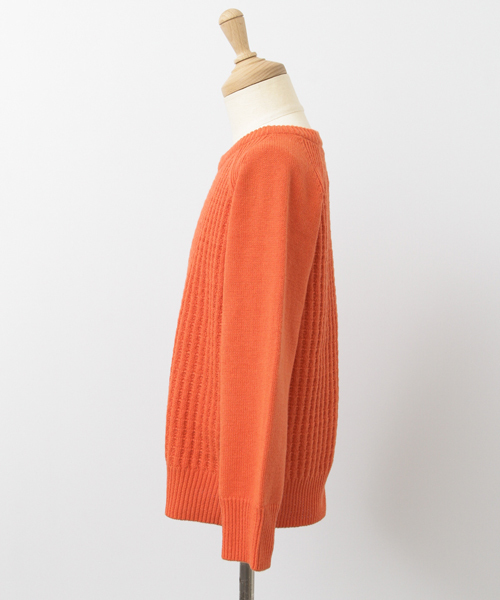 URBAN RESEARCH DOORS（アーバンリサーチドアーズ）の「FORK＆SPOON CW Crewneck Knit（ニット/セーター・キッズ・オフホワイト/オレンジ・120/90/105/135）」の6枚目の写真