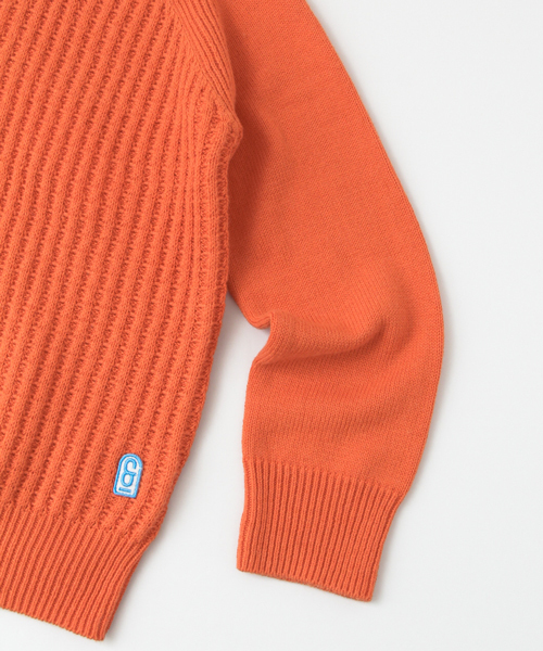 URBAN RESEARCH DOORS（アーバンリサーチドアーズ）の「FORK＆SPOON CW Crewneck Knit（ニット/セーター・キッズ・オフホワイト/オレンジ・120/90/105/135）」の11枚目の写真