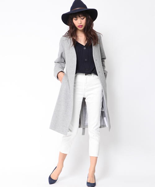 MAYSON GREY（メイソングレイ）の「カットオフアンクルデニム（デニムパンツ・レディース・ネイビー/ブルー/ホワイト・SS/S(1)/L(3)/M(2)）」の20枚目の写真