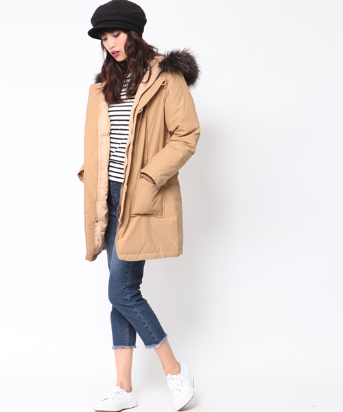 MAYSON GREY（メイソングレイ）の「カットオフアンクルデニム（デニムパンツ・レディース・ネイビー/ブルー/ホワイト・SS/S(1)/L(3)/M(2)）」の21枚目の写真