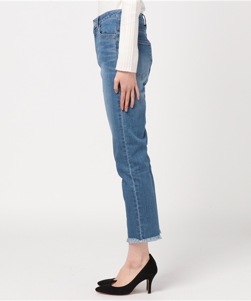 MAYSON GREY（メイソングレイ）の「カットオフアンクルデニム（デニムパンツ・レディース・ネイビー/ブルー/ホワイト・SS/S(1)/L(3)/M(2)）」の5枚目の写真