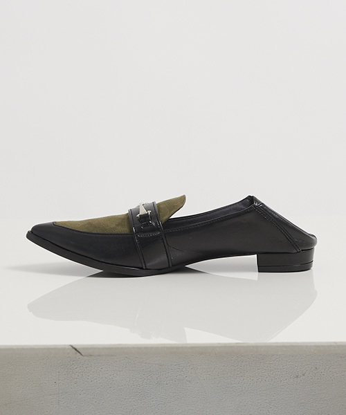 STUDIOUS（ステュディオス）の「ビットフラットセミローファー（ローファー・レディース・ブラック/カーキ/マルチ・MEDIUM/SMALL/LARGE）」の6枚目の写真